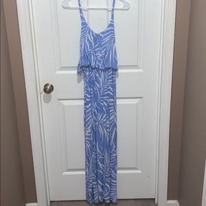 Tybee Island Resort Style Maxi Dress Blue